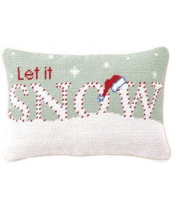 Almohada de aguja Let it Snow de Peking Handicraft