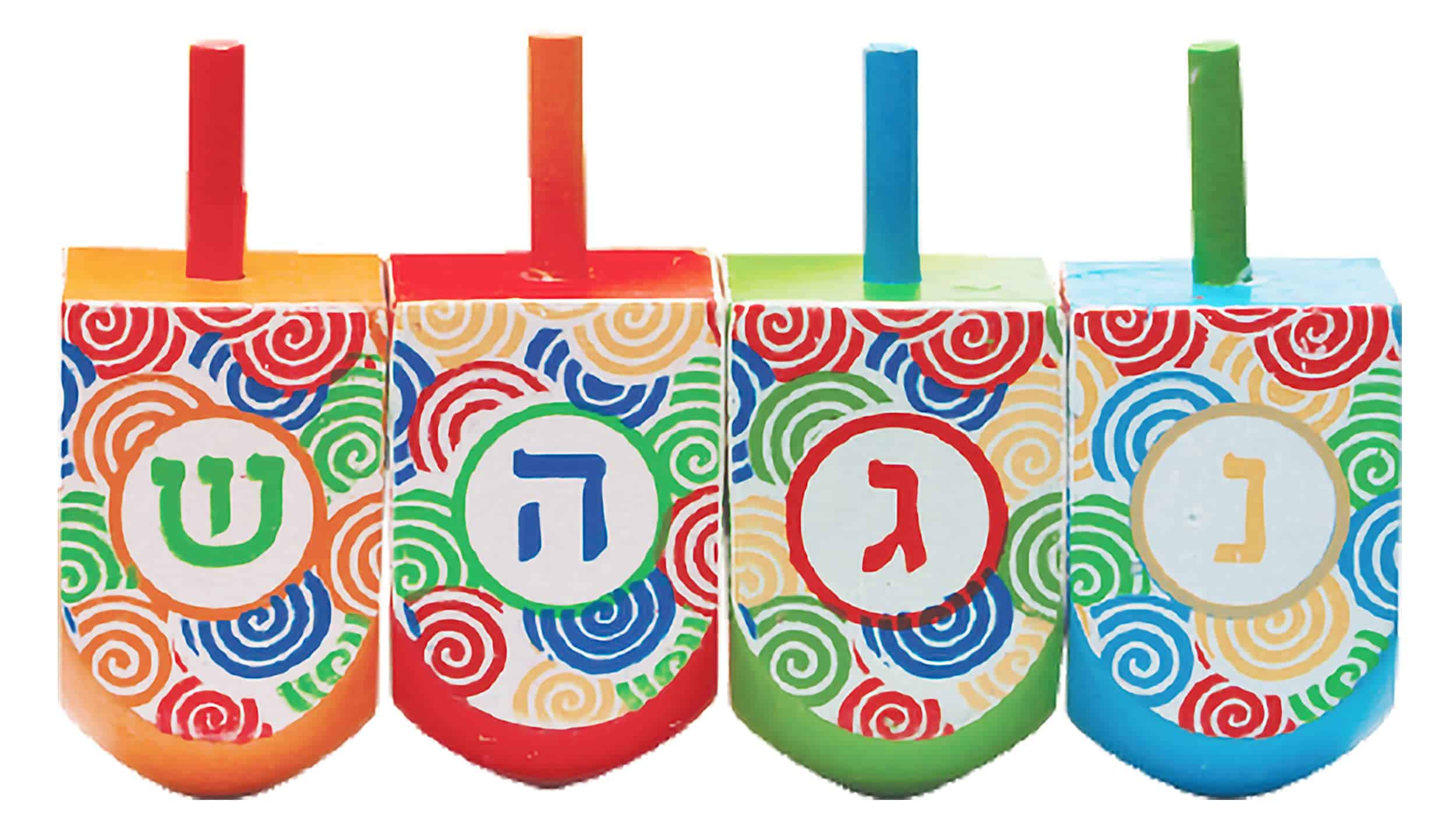 100 Dreidels Medianos - Dreidels de Madera Pintados a Mano - Imagen 5