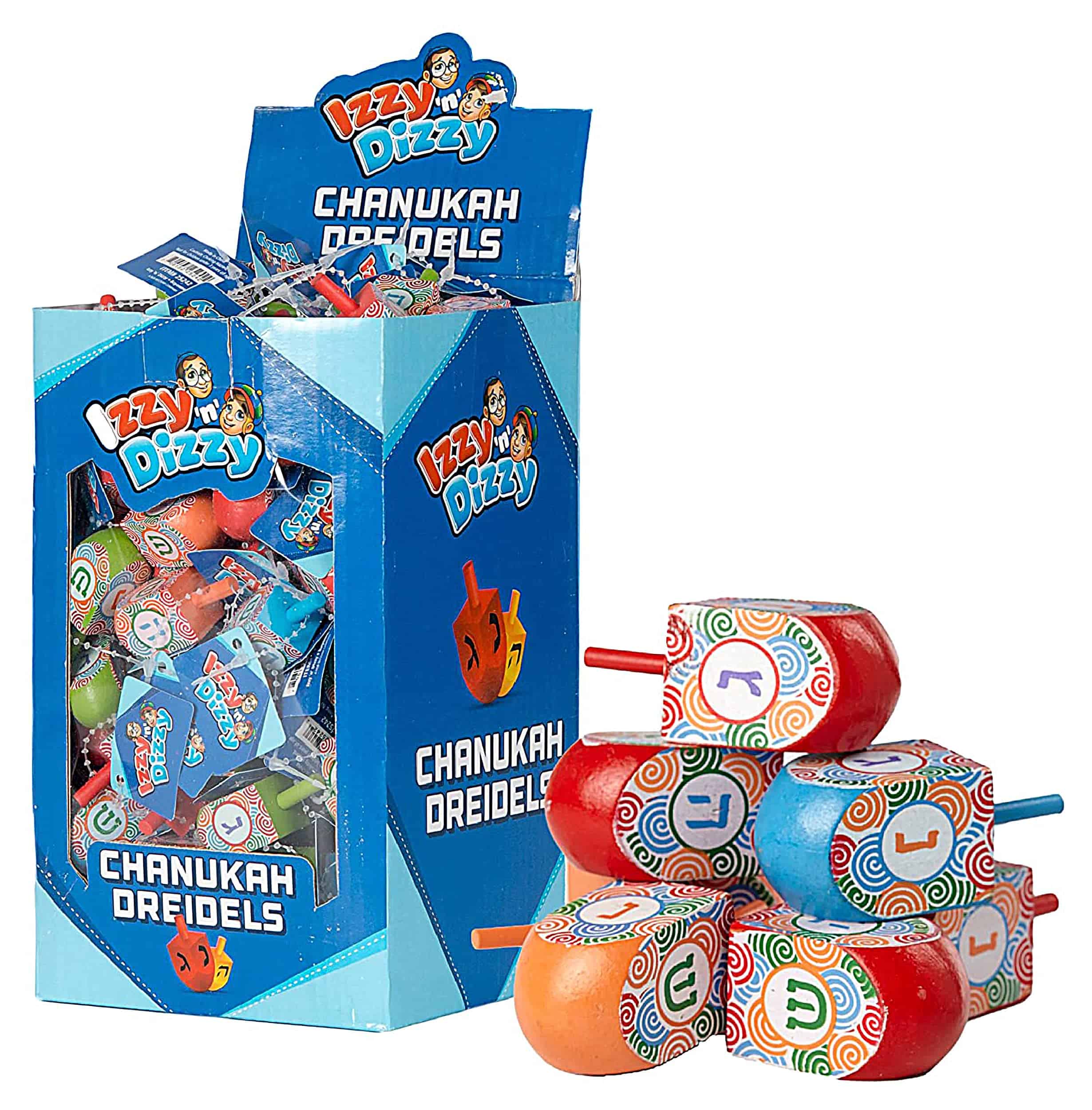 100 Dreidels Medianos - Dreidels de Madera Pintados a Mano