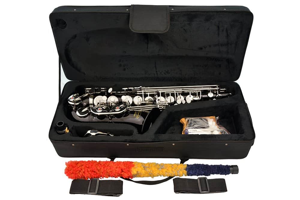 Saxofón Alto en Mi Bemol Eb E Plana 370-BK - Negro/Plateado - Imagen 8