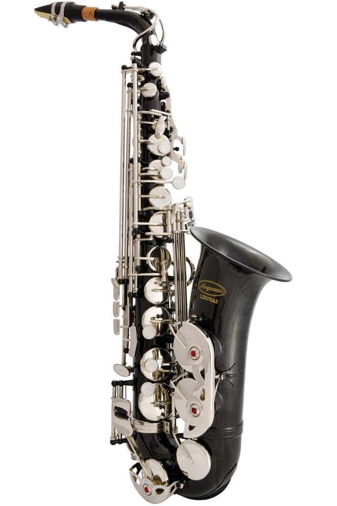 Saxofón Alto en Mi Bemol Eb E Plana 370-BK - Negro/Plateado - Imagen 5