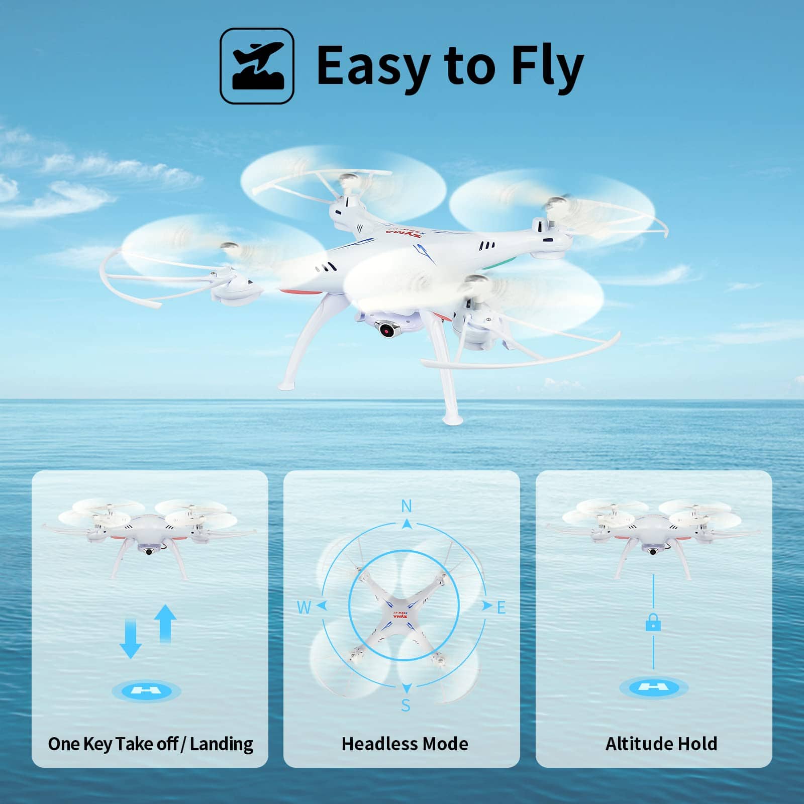Drone Cheerwing Syma X5SW-V3 WiFi FPV 2.4Ghz 4CH 6-Axis - Imagen 4