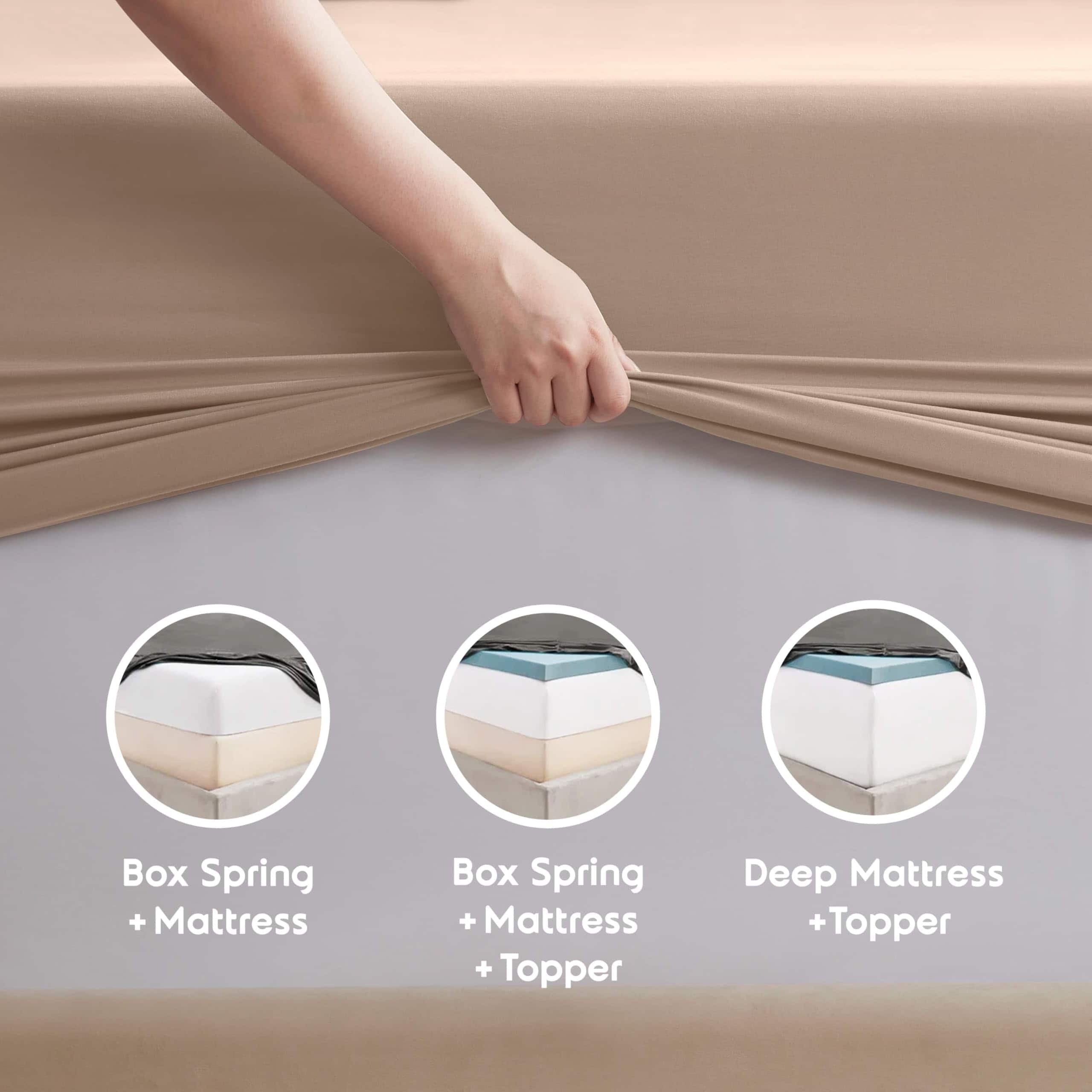 Juego de sábanas de microfibra Nestl, tamaño Full XL de 4 - Imagen 10