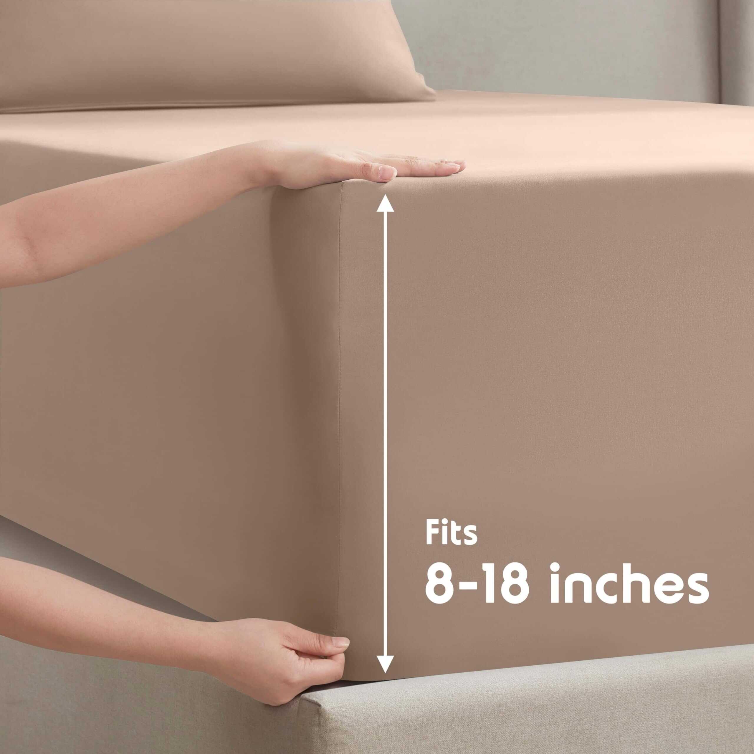 Juego de sábanas de microfibra Nestl, tamaño Full XL de 4 - Imagen 5