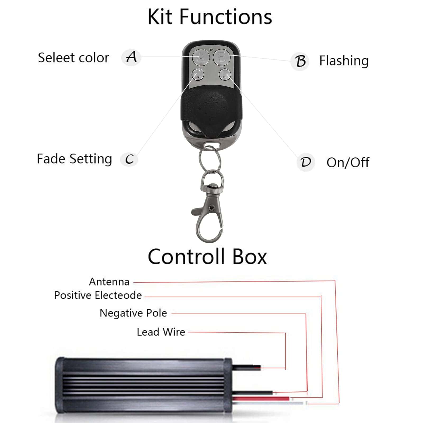 Kit avanzado de luces multicolor para motocicleta - Imagen 4