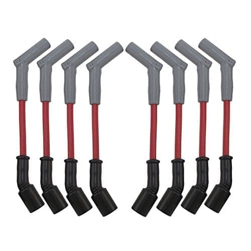 Juego de cables de bujías de rendimiento HINSON Rojo 45*