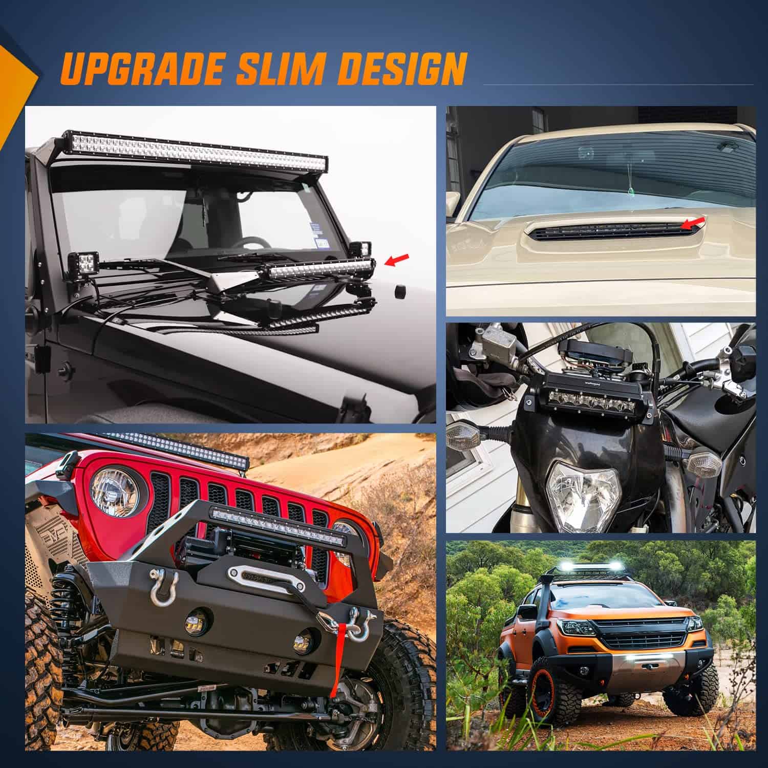 Nilight - 40004C-A Barra de luces LED 21 pulgadas 100W Spot - Imagen 8