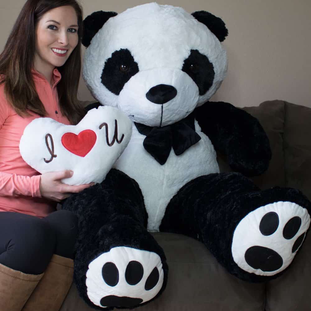 YESBEARS Gigante de Oso Panda de 5 pies Peluche de tamaño