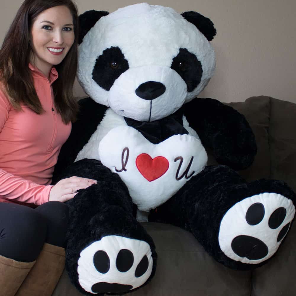 YESBEARS Gigante de Oso Panda de 5 pies Peluche de tamaño - Imagen 3