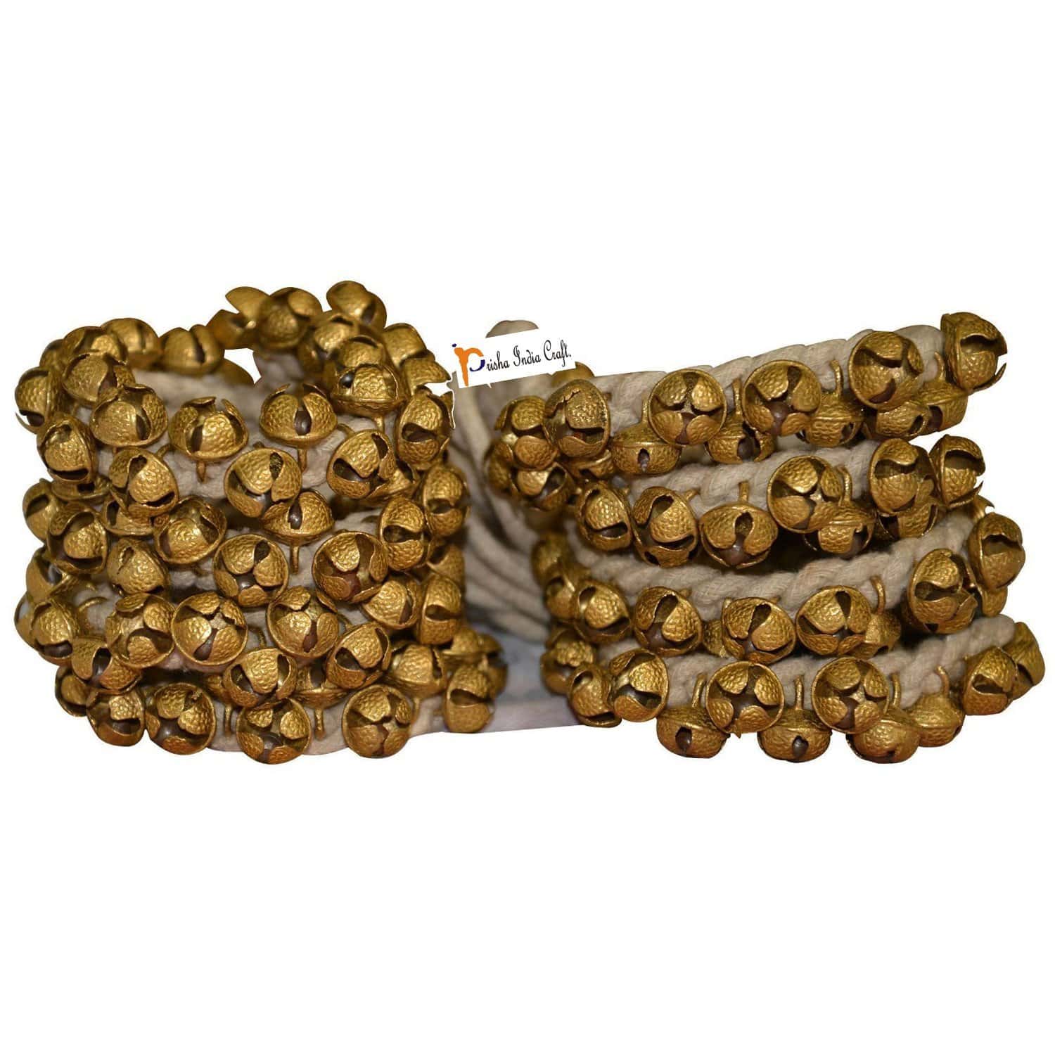 Prisha India Craft - Par de Ghungru Kathak, (50+50) (16 No. - Imagen 3