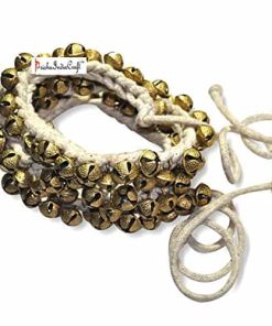 Par de Kathak Ghungroo de Prisha India Craft, (75+75) (12