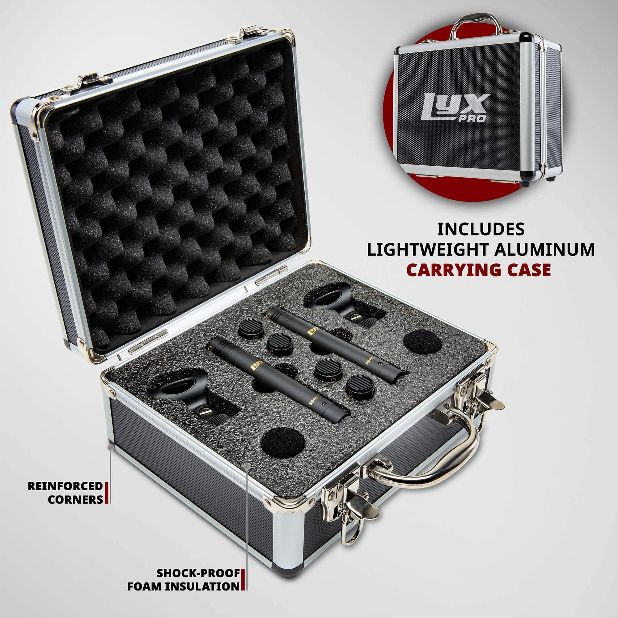 Set de micrófonos de lápiz condensador estéreo LyxPro - Imagen 6