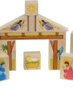 Set de bloques de Nacimiento (Caja Blanca) - Hecho en EE.UU.