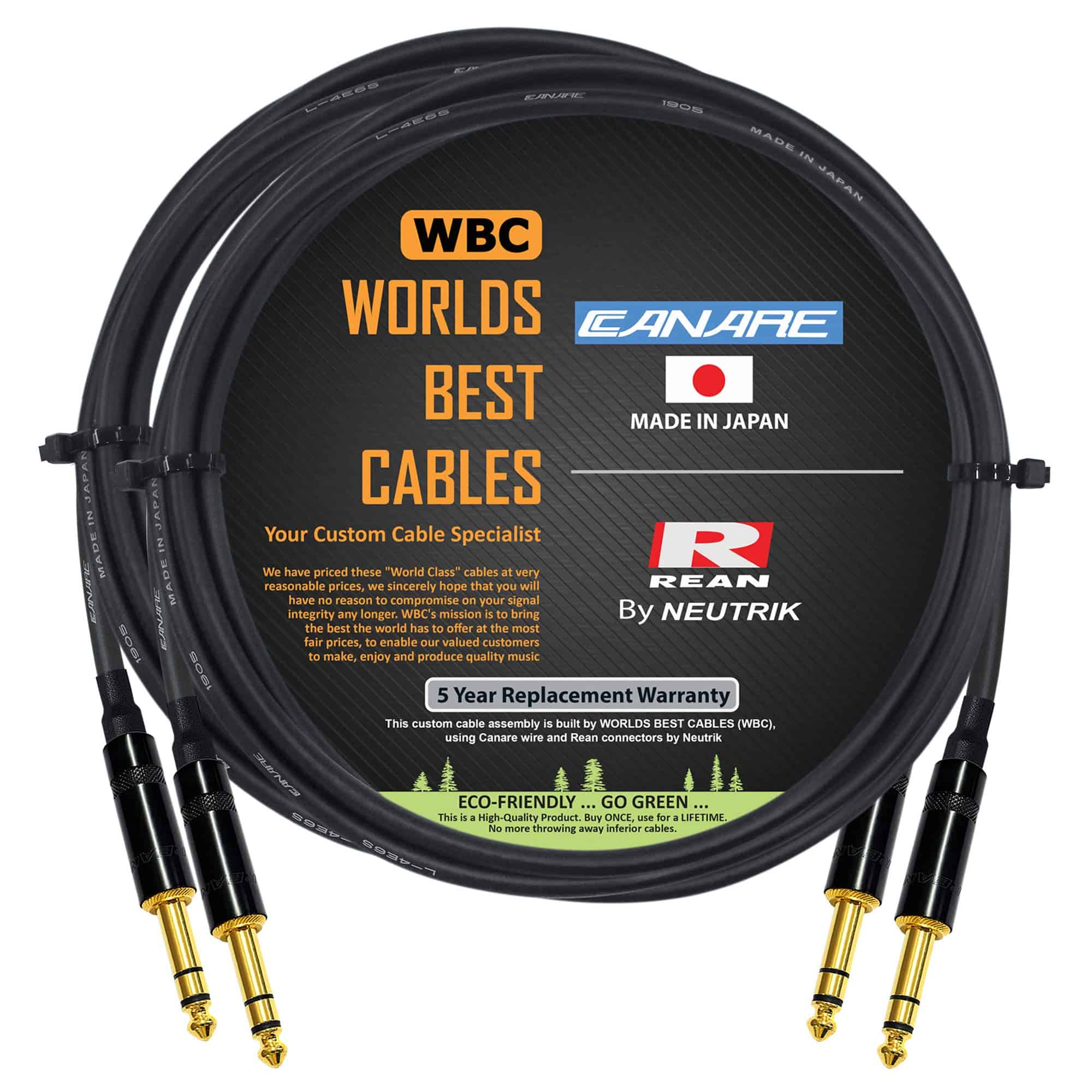 2 Unidades - Cable de conexión Canare L-4E6S Star Quad de 5