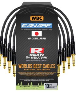 4 Unidades - Cable 6 Pulgadas - Canare L-4E6S Star Quad,