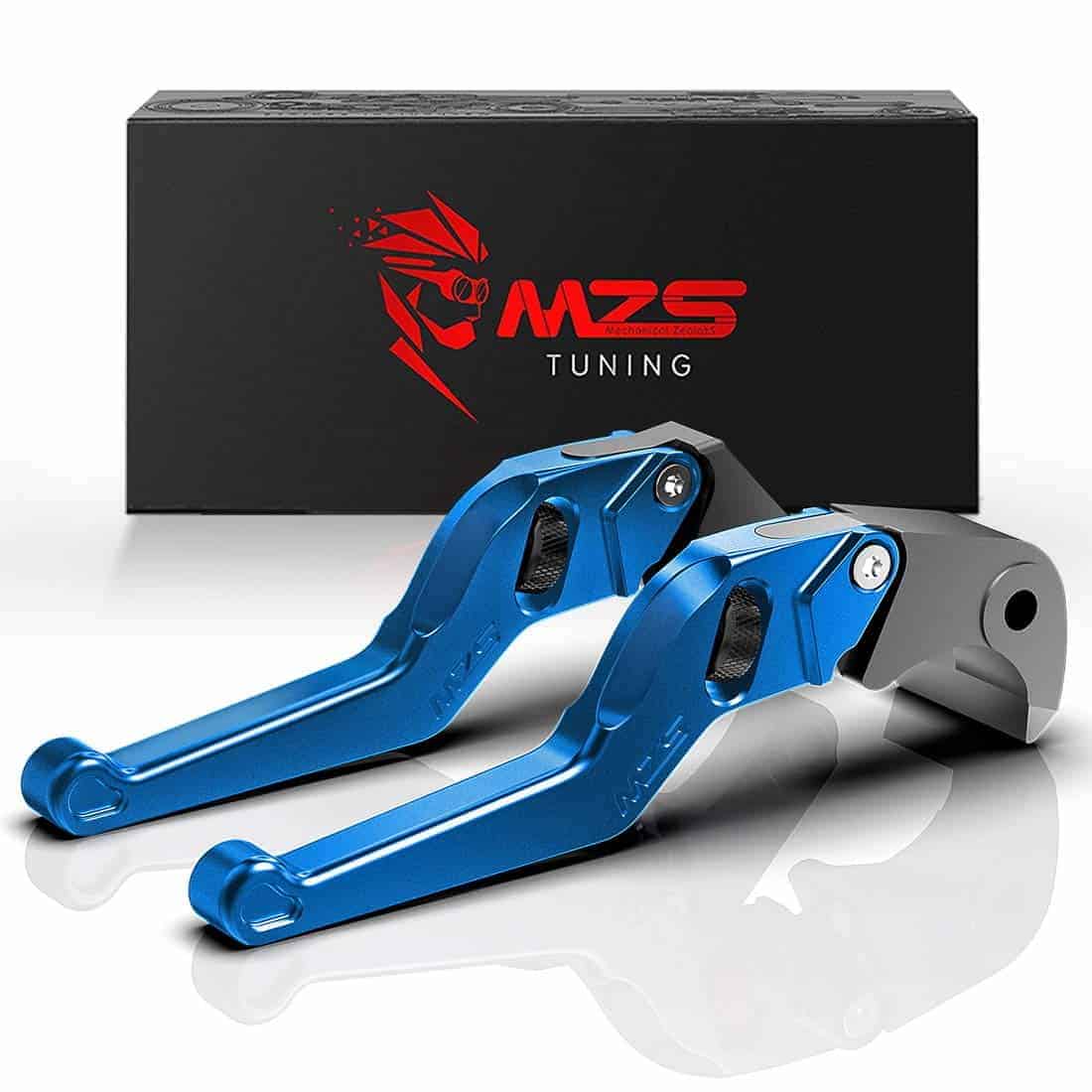 Manetas de Freno y Embrague de Motocicleta MZS Azules,