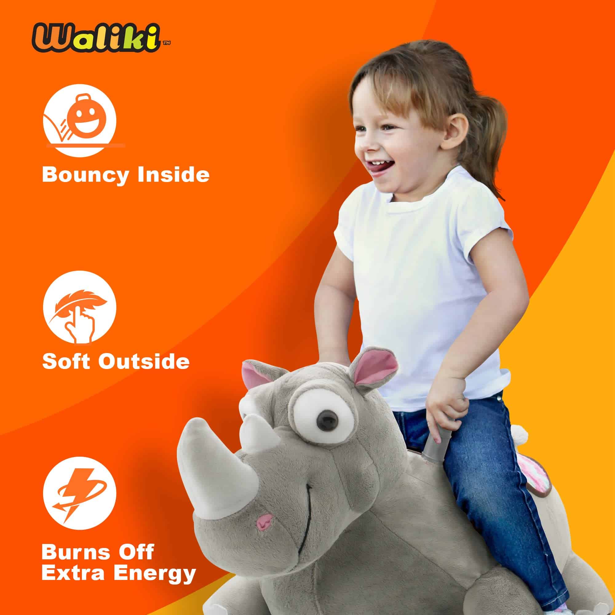 Caballo Saltarín Inflable WALIKI | Caballo Saltarín para - Imagen 5