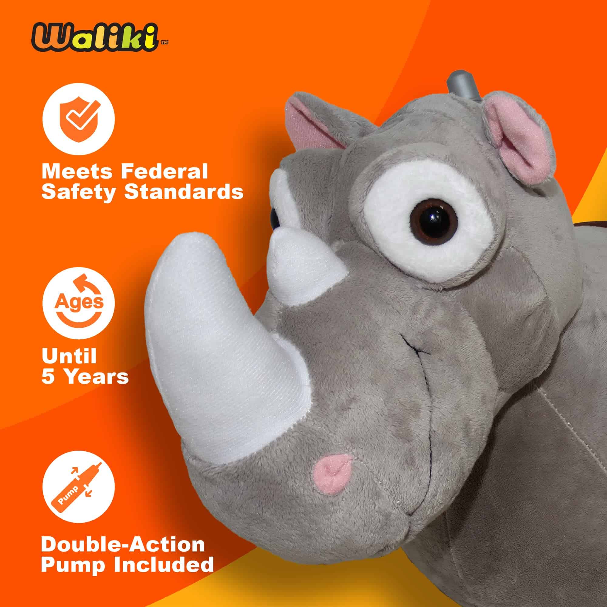 Caballo Saltarín Inflable WALIKI | Caballo Saltarín para - Imagen 3