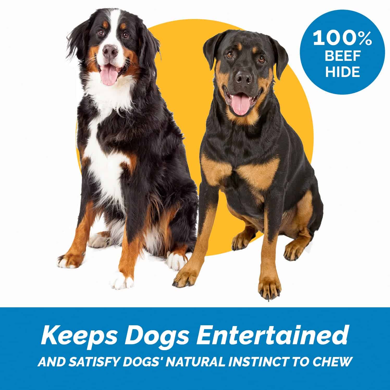 123 Treats Chips de Piel Cruda, Premios para Perros de Piel - Imagen 3