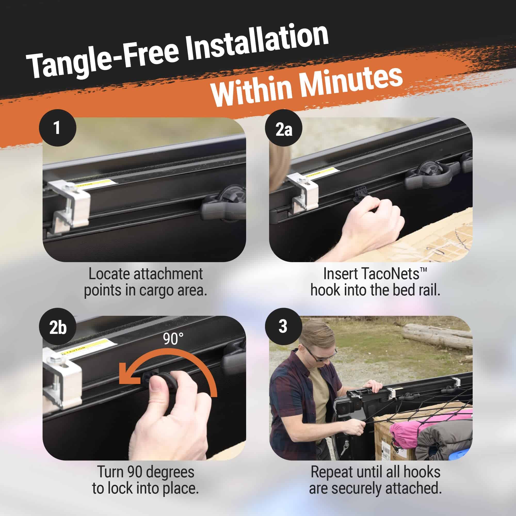 Red de Carga para Cama Larga Toyota Tacoma - Diseño - Imagen 7