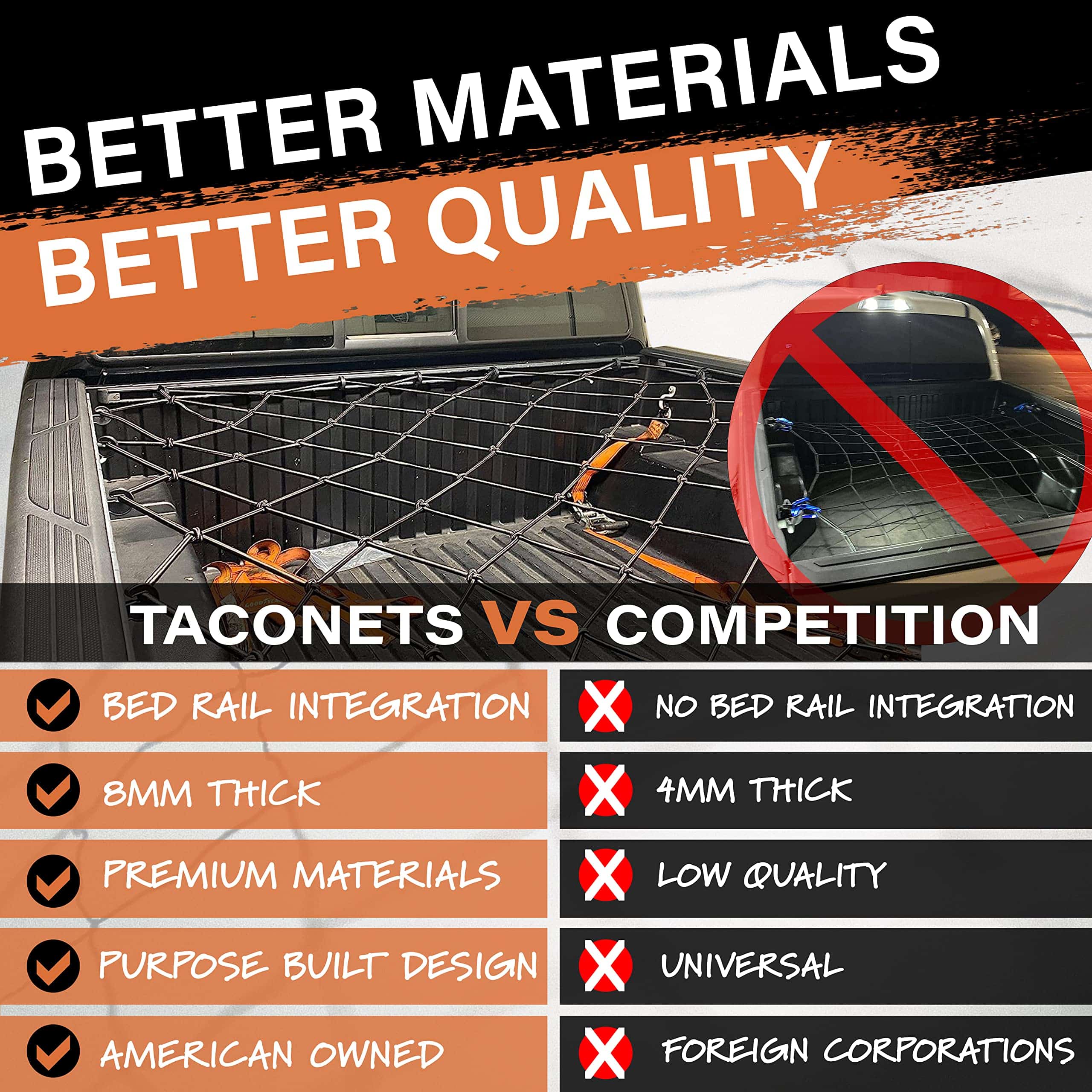 Red de Carga para Cama Larga Toyota Tacoma - Diseño - Imagen 5