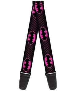 Correa de guitarra Buckle-Down - Escudo/Cadena de Batman