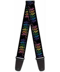 Correa de guitarra Buckle-Down - Esqueletos bailando