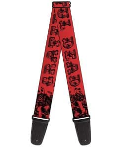 Correa de guitarra Buckle-Down - Texto de Grateful Dead con