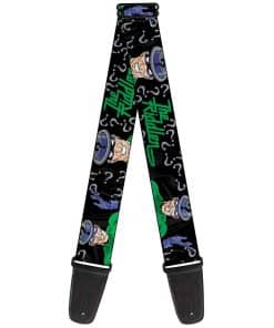 Correa de guitarra Buckle-Down - The Riddler con silueta de