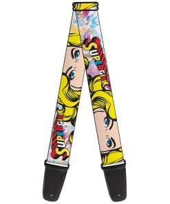 Correa de guitarra Buckle-Down - SUPERGIRL con rostro de
