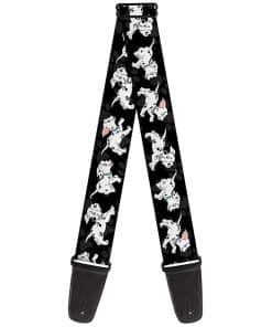 Correa de guitarra Buckle-Down - Dálmatas Corriendo/Patas