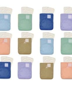 Pañales de tela KaWaii Baby 12 HD2 de talla única con 24