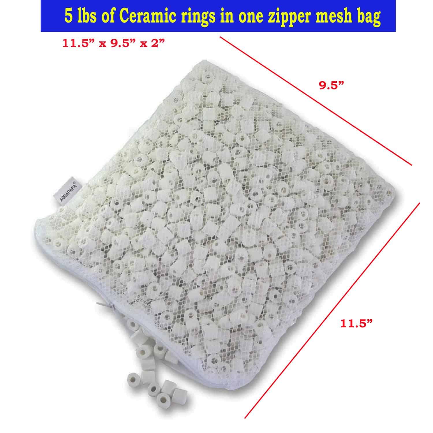 AQUACITY Premier Bulk Bio Ceramic Rings Filter Media for - Imagen 3