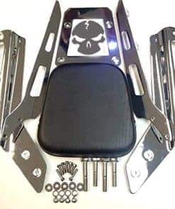 Respaldo estilo Calavera con almohadilla de cuero