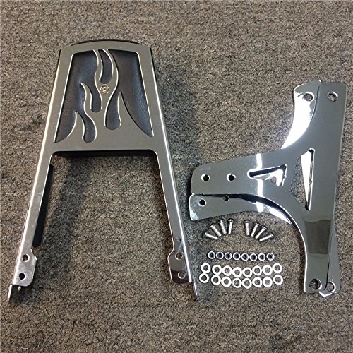 SMT- Respaldo con espalda de llamas cromado con almohadilla - Imagen 3