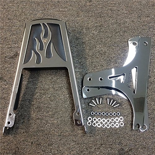 SMT- Respaldo con espalda de llamas cromado con almohadilla - Imagen 8