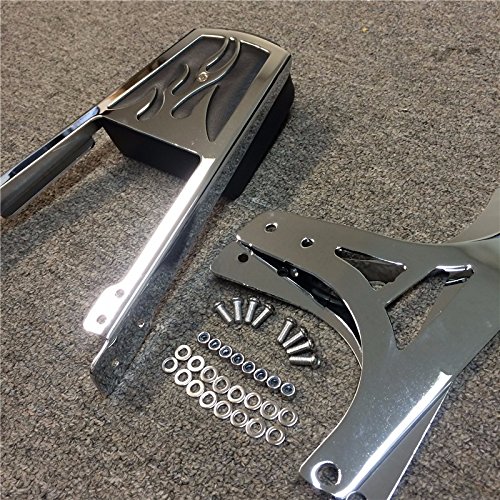 SMT- Respaldo con espalda de llamas cromado con almohadilla - Imagen 5