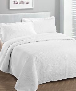 Colcha de Cama de Lujo Fancy Collection -Blanco