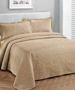 Colcha de Cama de Lujo Fancy Collection -Taupe