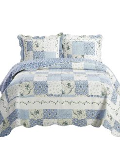 Juego de 7 Piezas de Colcha para Cama - Tamaño California