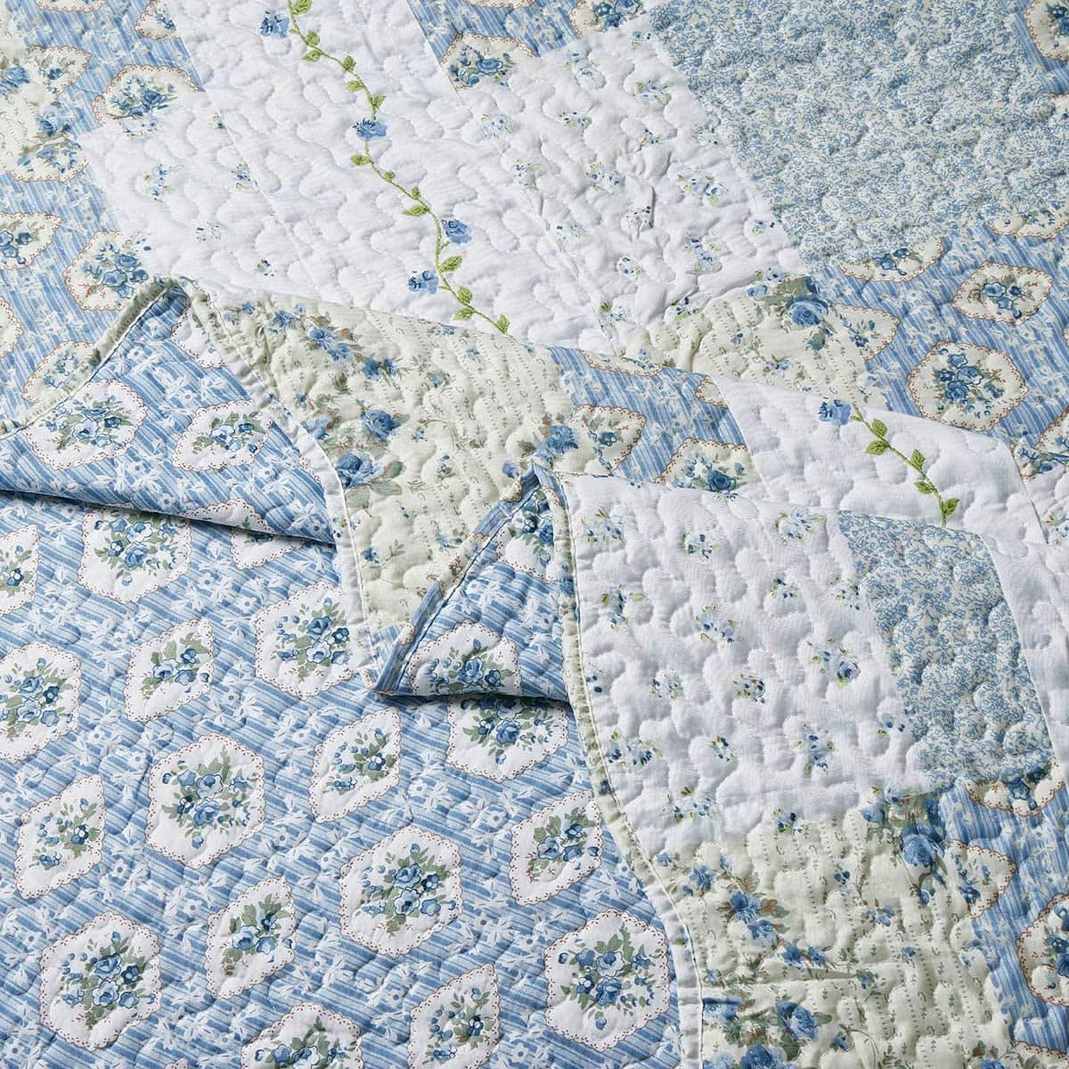 Juego de 7 Piezas de Colcha para Cama - Tamaño California - Imagen 3