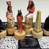 Conjunto de Piezas de Ajedrez HPL Egyptian Anubis Buff and