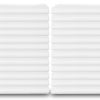 Set de 24 Fundas de Almohada Blancas de Algodón Estándar de