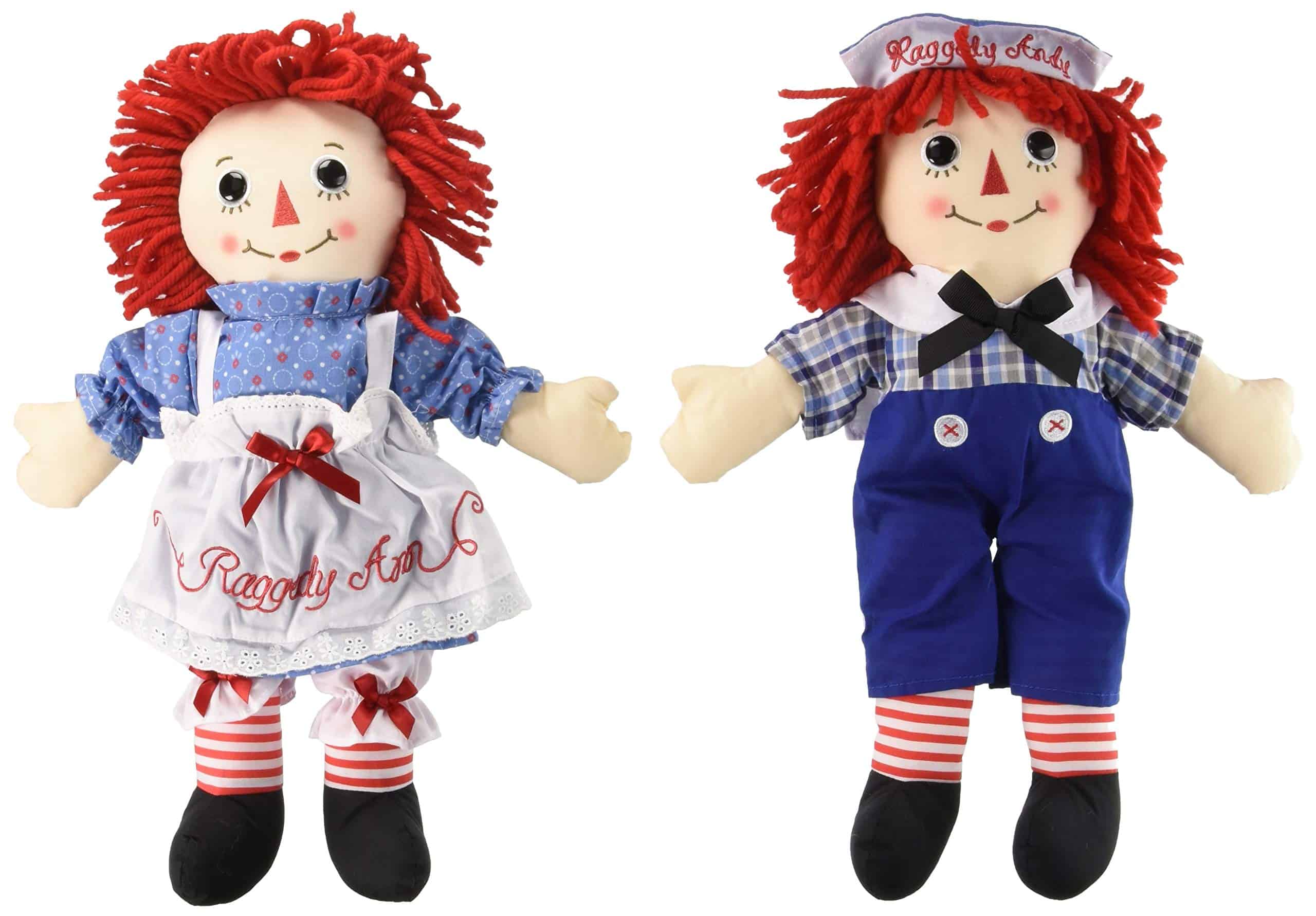 Paquete de 2 Muñecos Aurora - Clásicos Raggedy Ann y