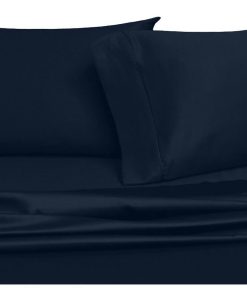 Juego de sábanas ajustables Royal Hotel Bedding Solid Navy