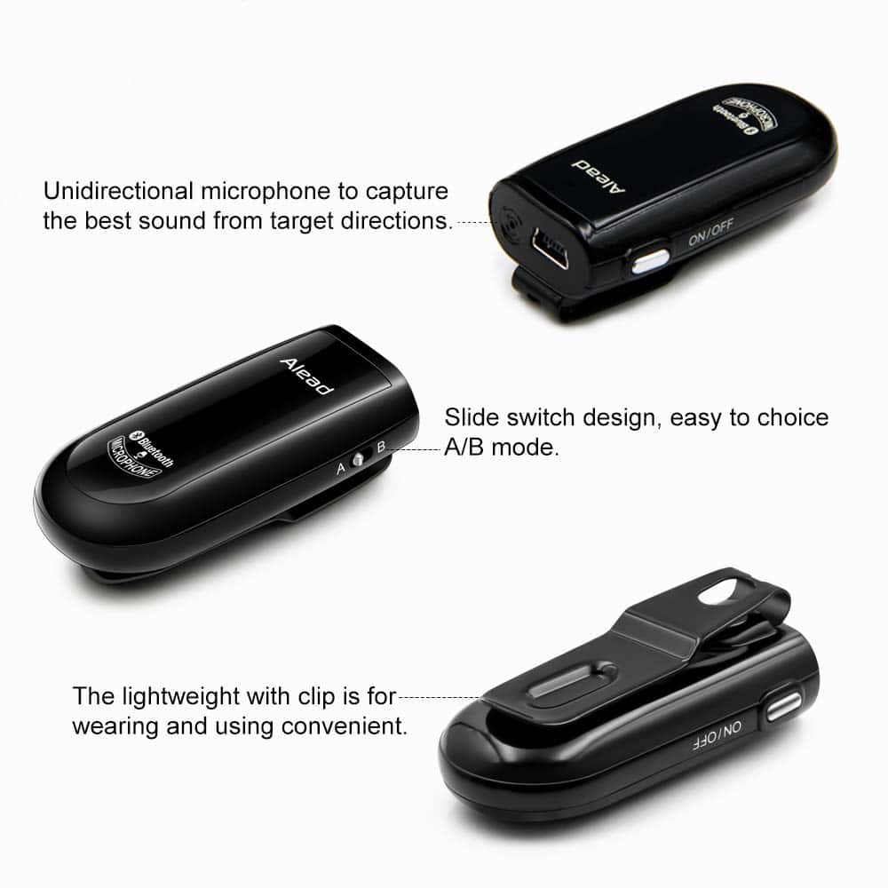 Alead Nolan MIC2 Micrófono Bluetooth, Larga Distancia, Baja - Imagen 4