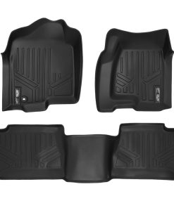 Juego de tapetes SMARTLINER para 2 filas en negro para