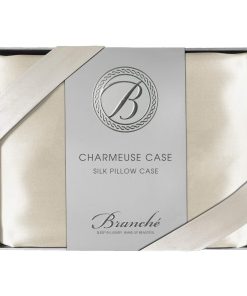 Funda de almohada de seda Branché Beauty Sleep -Crema
