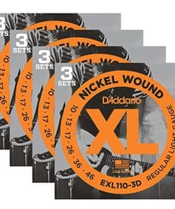 Cuerdas de Guitarra Eléctrica D'Addario EXL110-12P Nickel