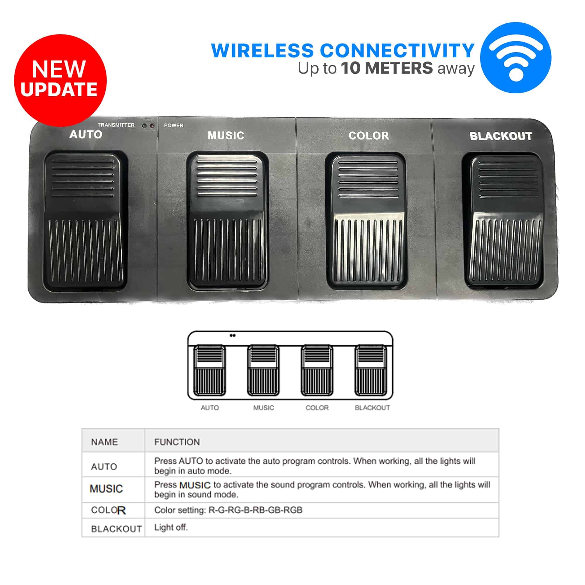 Soporte de Luces DragonX DJ, Luz Eléctrica con 4 Barras - Imagen 7